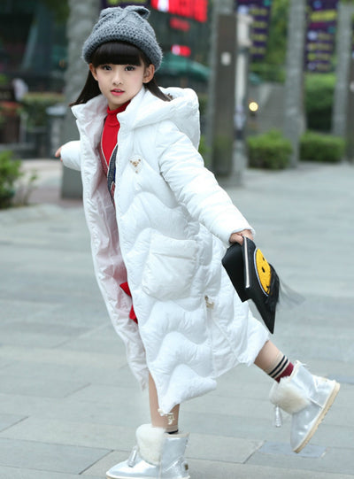 Girls Down Cotton-Padded Jacket Long Style