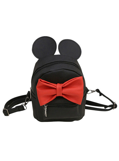 Mini Girls Bags Women Backpack PU Leather