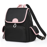 Oxford Cloth Leisure Color Contrast Student Schoolbag