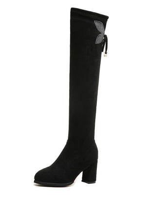 Over-the-knee Boots Stretch Cloth Boots