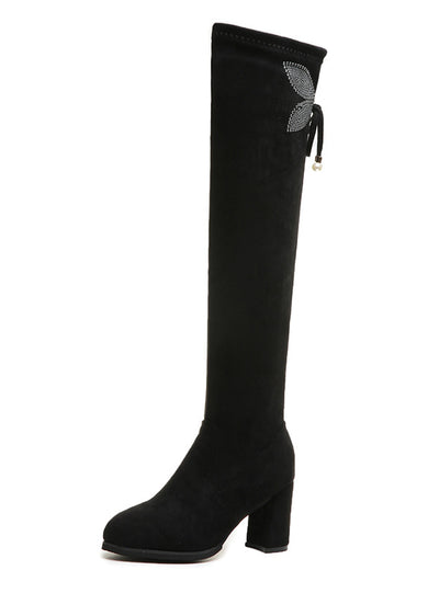 Over-the-knee Boots Stretch Cloth Boots