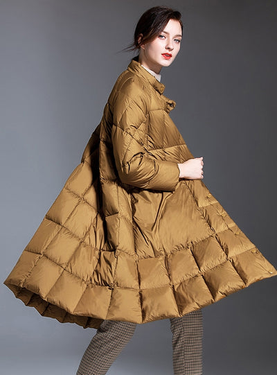 Small Necktie Scarf Down Jacket