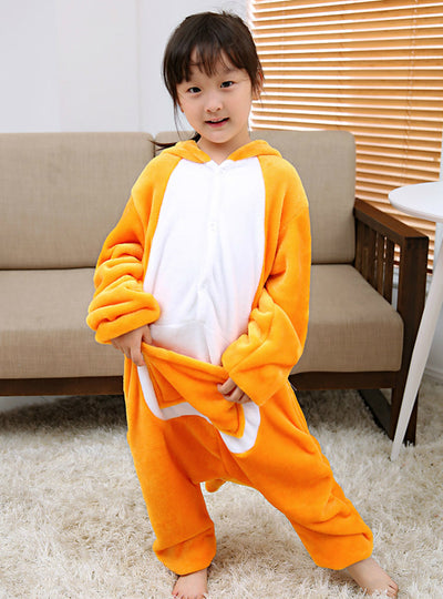 Children's Thickened Kangaroo Cartoon Onesie Pajamas