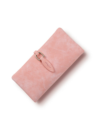 Women leather Leaf Long Wallet Female Coin Purse