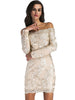 Sexy Off the Shoulder Long-sleeved Mini Slim Dress