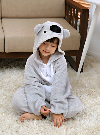 Flannel Children's Conjoined Koala Pajamas