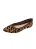Shallow Knit Leopard Flat Shoes