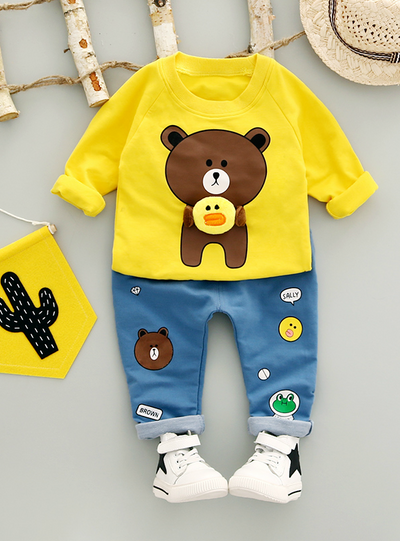 O-Neck full Sleeve with Bear Print Baby