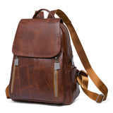 Soft Leather Lrge Capacity Backpack