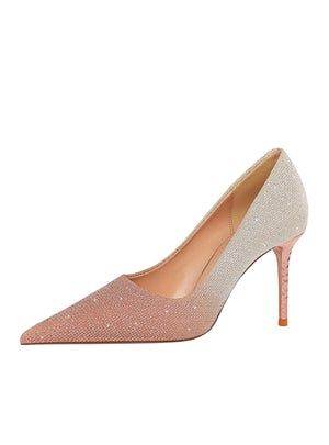 Metal Sequins Shallow Color Matching Shoes