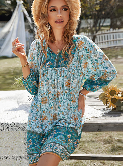 Bohemian Leisure Holiday Style dress