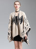 Women's Jacquard Shawl Long Knitted Cardigan