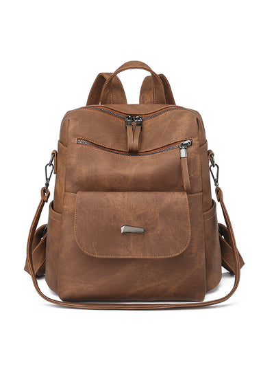 Retro Backpack Large Capacity Woman