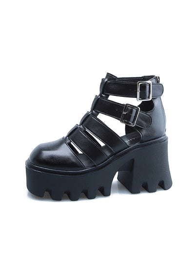 Baotou hHollow Sandals Sponge Cakes Thick-soled Boots