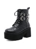 Metal Zipper Sponge Cake Bottom Female Boots