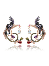 Arrival Jewelry Clear Multi Phoenix Stud Earrings