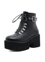 Round-headed Thick-soled Heel Boots