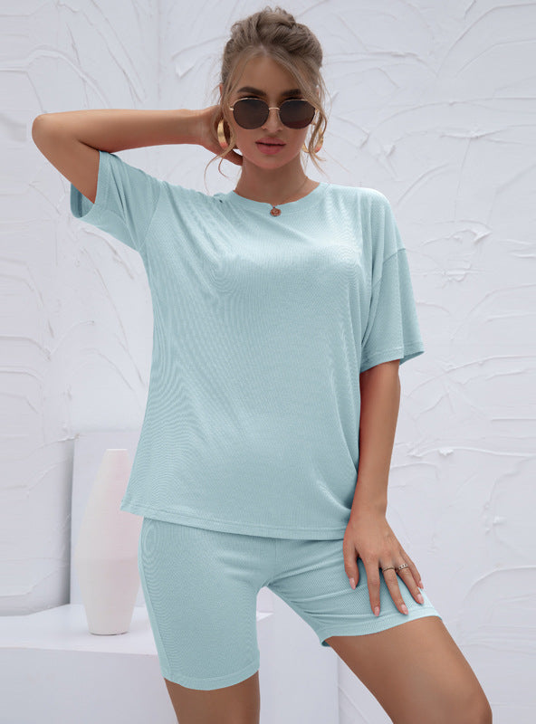 Home Leisure Suit Loose Solid Color Sports Suit