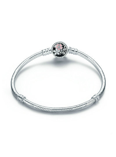 925 Sterling Silver Cherry Mixed Enamels & Clear 