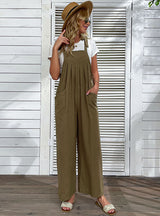 Loose Pleated Wide-leg Pants