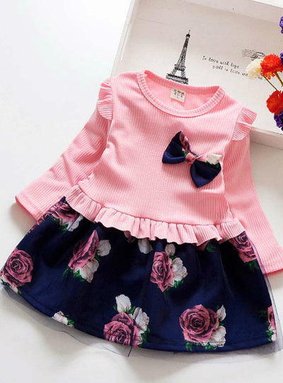 Girls Floral Clothes Children Girl Dress