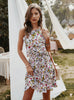 Casual Sleeveless Ruffles Above Knee Mini Floral Dress