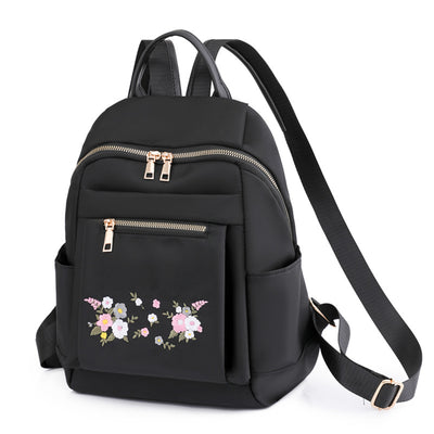Embroidered Oxford Cloth Outdoor Backpack