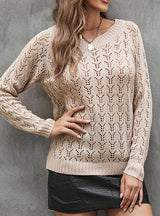 Women Long Sleeve Thin Sweater