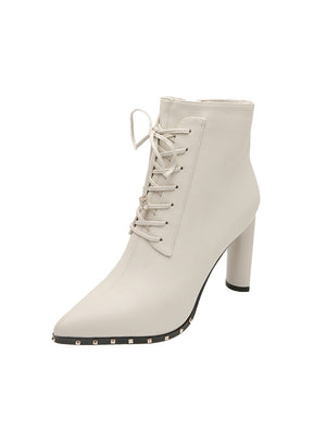 Pointed Lace Wears Temperament High Heels