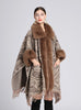 Collar Shawl Cape Jacquard Loose Tassel Woolen Coat