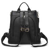 Pu Soft Leather Lady's Outdoor Backpack