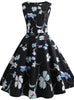 Retro Sleeveless Print Dress