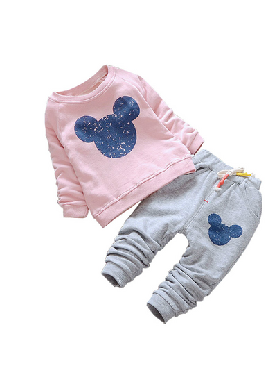 Printing Sweatshirts Casual Pants 2Pcs Baby Clothes