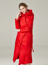 Thick White Duck Down Outdoor Long Down Jacket