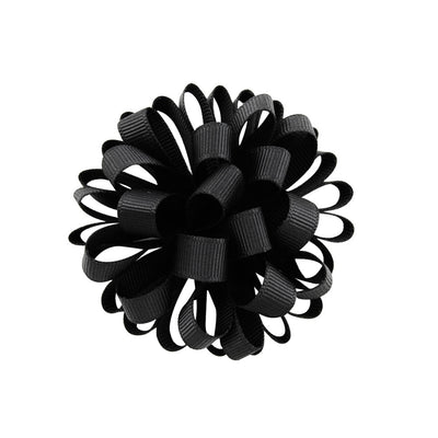 1 Pcs Girls Hair Elastics Rope Big Grosgrain Ribbon Flower