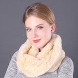 Women Rex Fur Scarf Ladies Fur Scarf