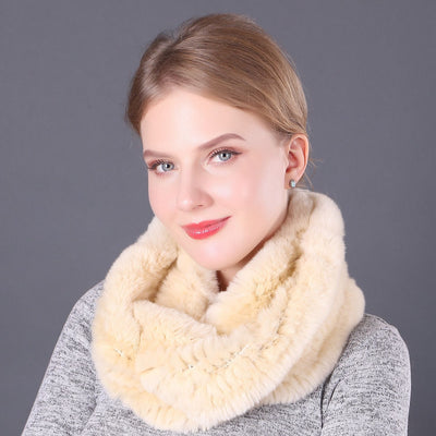 Women Rex Fur Scarf Ladies Fur Scarf