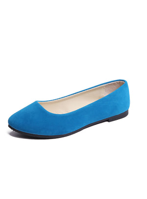 New Suede Pointed Candy-colored Large Size