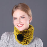 Winter Rex Hair Knitted Collar Scarf