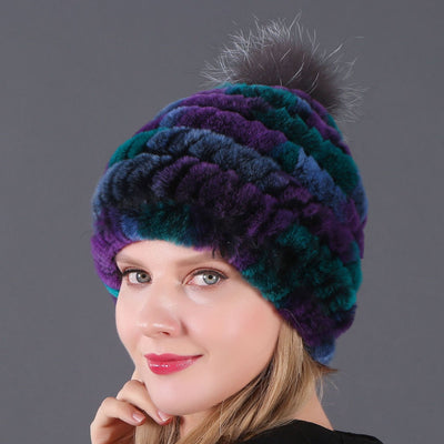 Fur Warm Wool Ball Hat Wool Hat