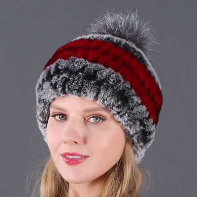 Fur Warm Wool Ball Hat Wool Hat