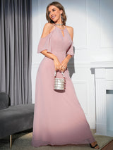 Slim-fit Big Swing Chiffon Dress