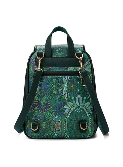 Teenagers Girls Green Forest Bagpack Shoulder Bag 