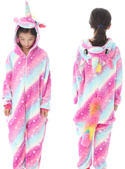 Star Unicorn Boy Girl Pajamas Children