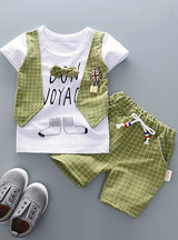 Kids Bowknot T-Shirt Shorts 2pcs/Sets Toddler 