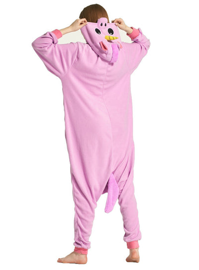 Animal Cartoon Conjoined Pajamas Purple Unicorn