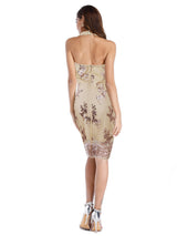 Sexy Open Back Sequined Dress