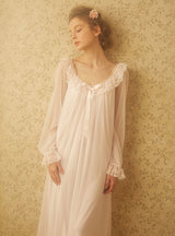 Soft Gauze Nightgown Pajamas