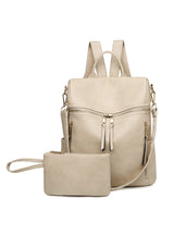 Women PU Retro Backpack Girl