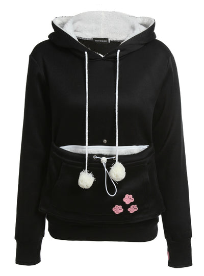 Cat Lovers Hoodies With Cuddle Pouch Dog Pet Hoodies